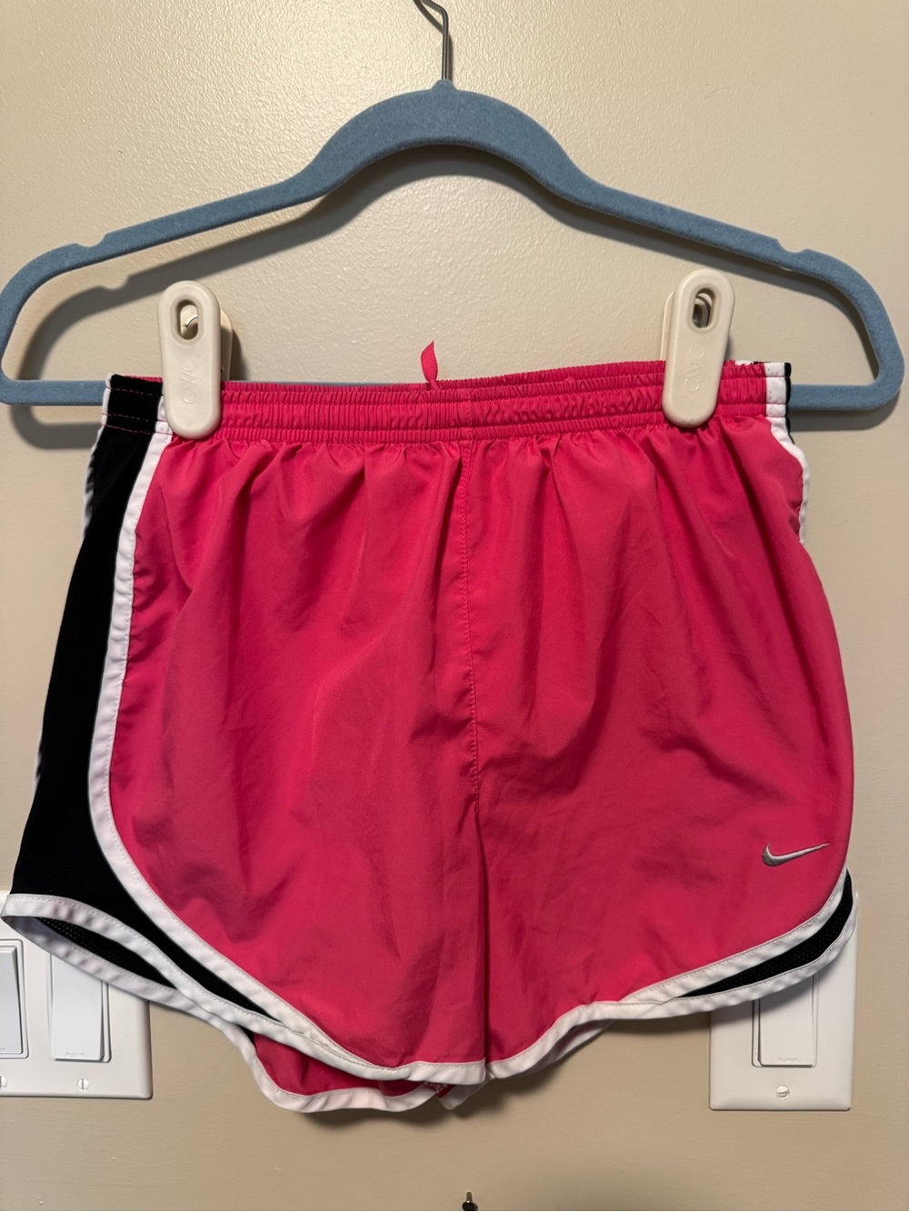 Nike Women’s Hot Pink Athletic Shorts with Black & White Trim